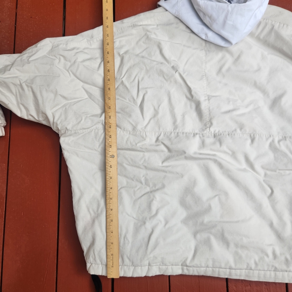 NIKE Air Force Jacket Men's Large White Pullover Half Zip Snowboard Ski Hoodie - Picture 14 of 16